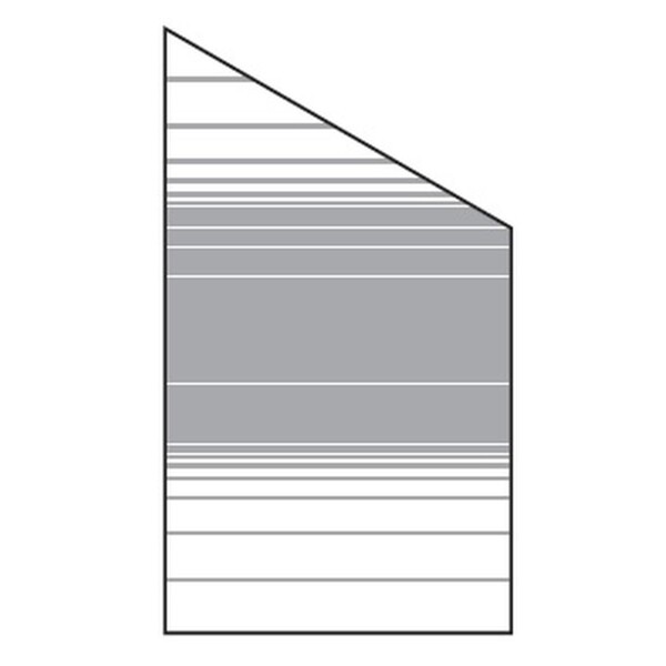 VETRO Glasscheibe ECKE rechts, B 1030 x H 1800/1200 mm Streifen-Dekor 83, satiniertHochwertiges Material: Die VETRO Glasscheibe besteht aus 8 mm starkem Einscheibensicherheitsglas (ESG), das außergewöhnliche Stabilität und Langlebigkeit bietet. Dieses Gla