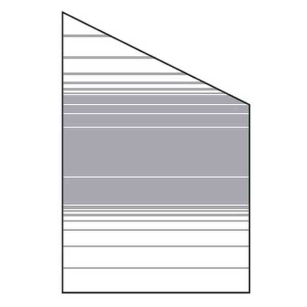 VETRO Glasscheibe ECKE rechts, B 1200 x H 1800/1200 mm Streifen-Dekor 83, satiniertHochwertiges Material: Die VETRO Glasscheibe besteht aus 8 mm starkem Einscheibensicherheitsglas (ESG), das außergewöhnliche Stabilität und Langlebigkeit bietet. Dieses Gla