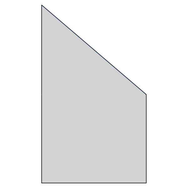 RUDE-Serie Systemglas Ecke rechts, B1030 x H1740/870 x T8 mm Vollflächen-Dekor 84, satiniert, ,  Art.-Nr.: T&J-46652