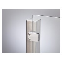 VETRO Anfangspfosten V2A, 60/60 x 1570 mm zum Einbetonieren, Klemmbacken n. rechtsEdelstahlpfosten „VETRO“ – aus hochwertigem aus Edelstahl V4A, bietet eine optimale Basis für Glasgeländer und andere Anwendungen. Dieser Pfosten ist nicht nur funktionell, 