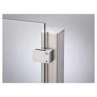 VETRO Endpfosten V4A, 60/60 x 1870 mm zum Aufschrauben, Klemmbacken n. linksEdelstahlpfosten „VETRO“ in V4A – aus hochwertigem aus Edelstahl V4A, bietet eine optimale Basis für Glasgeländer und andere Anwendungen. Dieser Pfosten ist nicht nur funktionell,