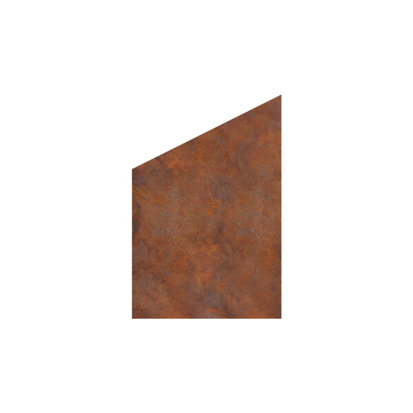 VETRO Glasscheibe CORTEN , B 1200 x H 1200/1800 mm Ecke links 17431744, Modernes Design: Der Glas-Sichtschutz mit Corten-Siebdruck fügt sich nahtlos in jede Gartenlandschaft ein und verleiht Ihrem Außenbereich eine elegante und moderne Note.,  Art.-Nr.: T