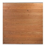 180 x 180 cm Nadelholz-Steckzaun Douglasie  Nordstrand, N&F-Profil 20 x 142 mm, Länge 1778 mm, Farbton: Lärche/Silber. Set bestehend aus: Ober- und Unterprofil sowie 13x N&F Profile Art.- Nr.: NS584