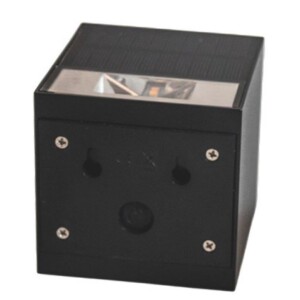 86 x 80 x 80 mm VIVASOLAR Led Mauerleuchten Quadrat Up & Down aus Aluminium Mattschwarz, IP54 LED wahlweise warm- oder kaltweiß, 3 Dimmfunktionen Art.- Nr.: VS003