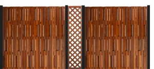 180 x 180 cm Prima Nova Bangkirai Rechteck-Bretterzaun...