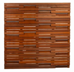 180 x 180 cm Prima Nova Bangkirai Rechteck-Bretterzaun...