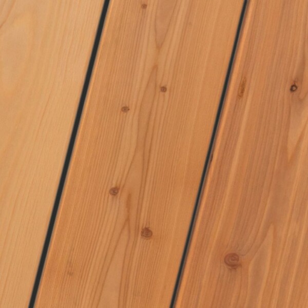 42 x 143 mm Kanadische Lärche Terrassendiele unbehandelt, DK 3, Glatt-Profil (Bund: 2 Stück) Längen 244 - 610 cm je nach Verfügbarkeit (Eingabe bei Bestellung / Menge = Lfm.)