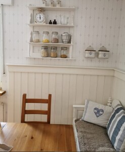 14 x 121 mm Kand. Lärche Stabprofil / Sachsenprofil...