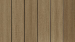 21 x 145 mm Megawood Classic LIGNUM, massiv oszillierend gebürstet Oberseite mit 5 mm Fuge, Farbe Tan, Befestigung mit Rastklammer oder Clip, Längen: 420-480-600 cm (Shop / Abrechnung: Stück = Lfm.)