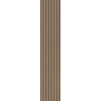 22 x 526 x 2600 mm Akustikpaneele Klangwunder Expert, Natureiche, roh, MDF schwarz eingefärbt, Filz schwarz , 1mm Echtholz-Furnier, Aufbau: 22 mm (MDF 12mm + 1mm Echtholz-Furnier + 9mm Filz)
