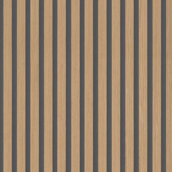 22 x 526 x 2600 mm Akustikpaneele Klangwunder Expert, Natureiche, roh, MDF natur, Filz grau , 1mm Echtholz-Furnier, Aufbau: 22 mm (MDF 12mm + 1mm Echtholz-Furnier + 9mm Filz)
