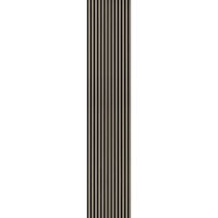 22 x 526 x 2600 mm Akustikpaneele Klangwunder Expert, Graueiche, roh, MDF schwarz eingefärbt, Filz schwarz, 1mm Echtholz-Furnier, Aufbau: 22 mm (MDF 12mm + 1mm Echtholz-Furnier + 9mm Filz)