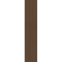 22 x 526 x 2600 mm Akustikpaneele Klangwunder Expert, Räuchereiche, roh, MDF schwarz eingefärbt, Filz schwarz, 1mm Echtholz-Furnier, Aufbau: 22 mm (MDF 12mm + 1mm Echtholz-Furnier + 9mm Filz)