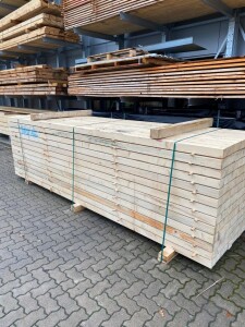 80 x 100 x 5000 mm Fi./Ta. Kantholz, roh, Schnittklasse...