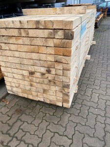 80 x 100 x 5000 mm Fi./Ta. Kantholz, roh, Schnittklasse A/B, Frischeinschnitt (Siehe Beschreibung / Sonderbestellung / Richtlinien Bauholz)