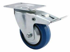 80 mm Blue Wheels-Bremsrolle mit Rollenlager und...