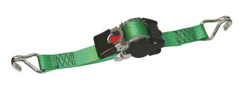 50mm Automatik Zurrgurt, 3,0 m, Zurrkraft 750/1500kg, Spitzhaken, Bandfarbe: grün