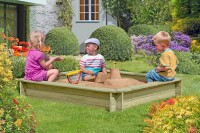 METTE Sandkasten, grün, 150x150x25cm, VE: 10, Art.-Nr.: 67040