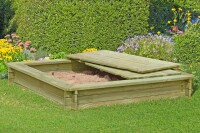 BONNY Sandkasten, grün, 180x180x30cm, VE: 8, Art.-Nr.: 67043