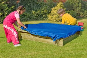 SUNNY Sandkasten, grün, 120x120x25cm, VE: 20, Art.-Nr.: 67048