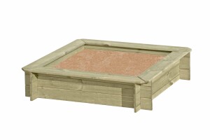 SUNNY Sandkasten, grün, 120x120x25cm, VE: 20, Art.-Nr.: 67048