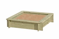 SUNNY Sandkasten, grün, 120x120x25cm, VE: 20, Art.-Nr.: 67048