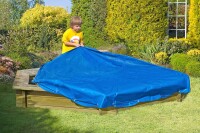 CARLO 6-eck Sandkasten, grün, Ø230x30cm, VE: 8, Art.-Nr.: 67049