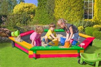 CARLO 6-eck Sandkasten, grün, Ø230x30cm, VE: 8, Art.-Nr.: 67049