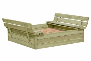 KALLE Sandkasten mit Klappdeckel, grün, 120x120x25cm, VE: 10, Art.-Nr.: 67050 (Ab Lager Lübbecke / Shop nur auf Anfrage / LZ ca. 3 - 4 Wochen)