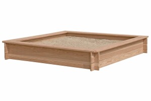 LOTTA Sandkasten, Lärche, 150x150x25cm, VE: 10, Art.-Nr.: 67062
