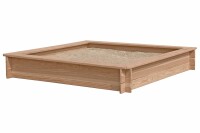 LOTTA Sandkasten, Lärche, 150x150x25cm, VE: 10, Art.-Nr.: 67062
