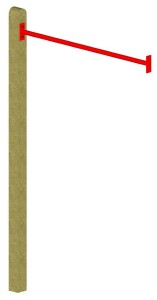 Multi-Play Reckstange mit Pfosten, , VE: 1, Art.-Nr.: 67524