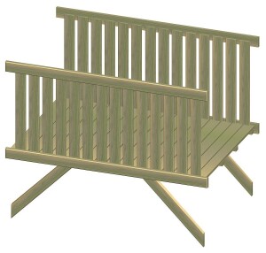 Multi-Play Holzbr&uuml;cke L=1,80m, , VE: 1,...