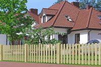 BIELEFELD Vorgartenzaun gerade, grün, 180x80cm, VE: 30, Art.-Nr.: 50218