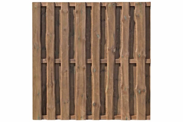 NATURA Bohlen-Zaun, braun, 180x180cm, VE: 21, Art.-Nr.: 51185
