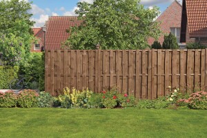 NATURA Bohlen-Zaun, braun, 180x180cm, VE: 21, Art.-Nr.: 51185