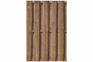 NATURA Bohlen-Zaun, braun, 180x180cm, VE: 21, Art.-Nr.: 51185