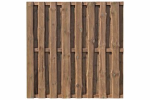 NATURA Bohlen-Zaun, braun, Art.-Nr.: 51185...