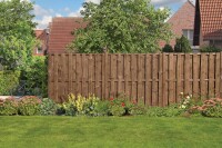 NATURA Bohlen-Zaun, braun, 180x180cm, VE: 21, Art.-Nr.: 51185