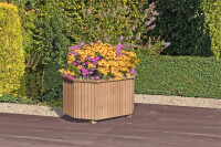 JULE Pflanzkasten achteckig, Lärche, 52x38x33cm, VE: 12, Art.-Nr.: 61022