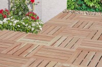 Lärchenholz-Fliese 16x90mm, 50x50cm, VE: 80, Art.-Nr.: 62004