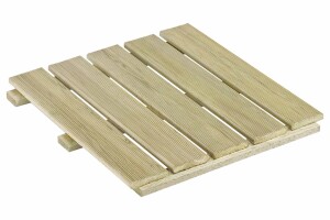 Holzfliese, 5 Latten, grün, 50x50cm, VE: 80, Art.-Nr.: 62006