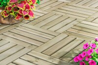 Holzfliese, 5 Latten, grün, 50x50cm, VE: 80, Art.-Nr.: 62006