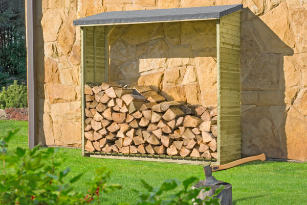 Kaminholzregal BASIC, 188x69x183cm, VE: 7, Art.-Nr.: 66000