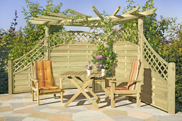 Eckpergola, 240x240x220cm, VE: 3, Art.-Nr.: 66051
