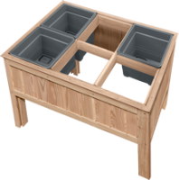 Pflanzkasteneinsatz anthrazit, 32x32x26cm, VE: 18, Art.-Nr.: 61056