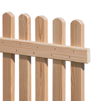 Zaunriegel Lärche, 2,5x7x180cm, VE: 85, Art.-Nr.: 50323