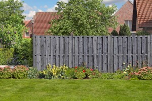 NATURA Bohlen-Zaun, grau, 180x180cm, VE: 21, Art.-Nr.: 51182