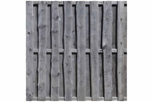 NATURA Bohlen-Zaun, grau, 180x180cm, VE: 21, Art.-Nr.: 51182