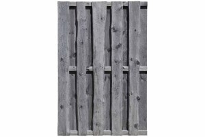 NATURA Bohlen-Zaun, grau, 180x180cm, VE: 21, Art.-Nr.: 51182